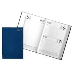 A5 Page-a-Day Diary, Black or Blue Cover